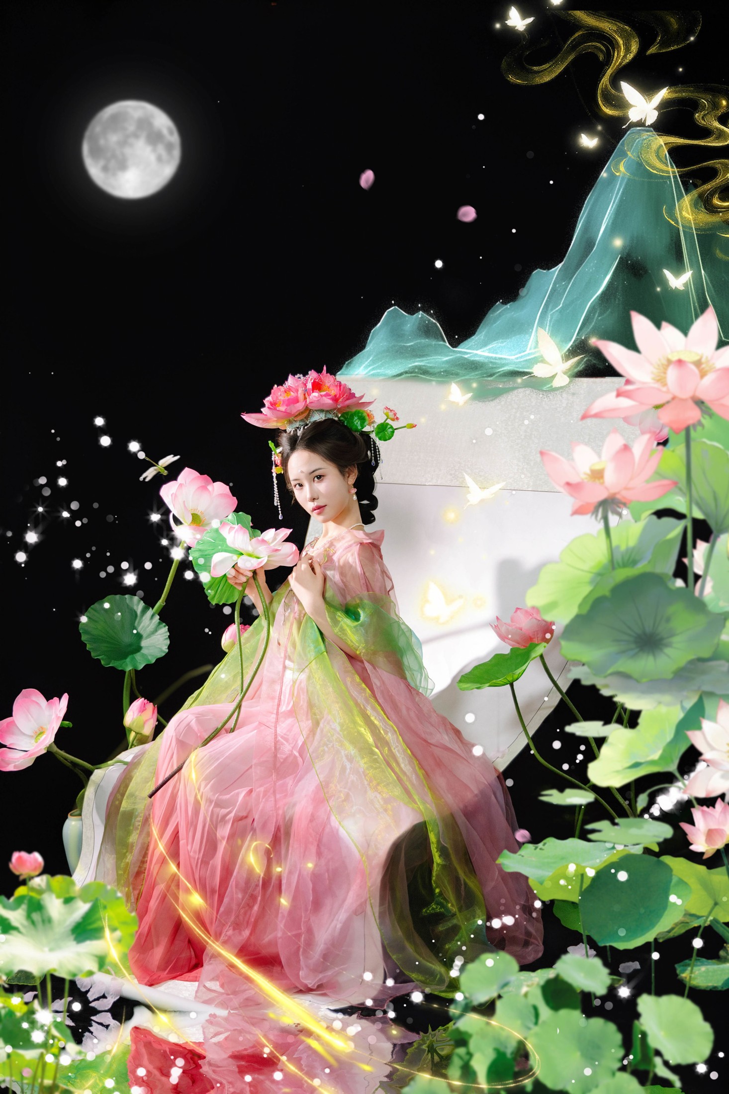 图片[3]-憨憨婷… – 《画中仙之荷花仙子》[20P]-COS写真在线网