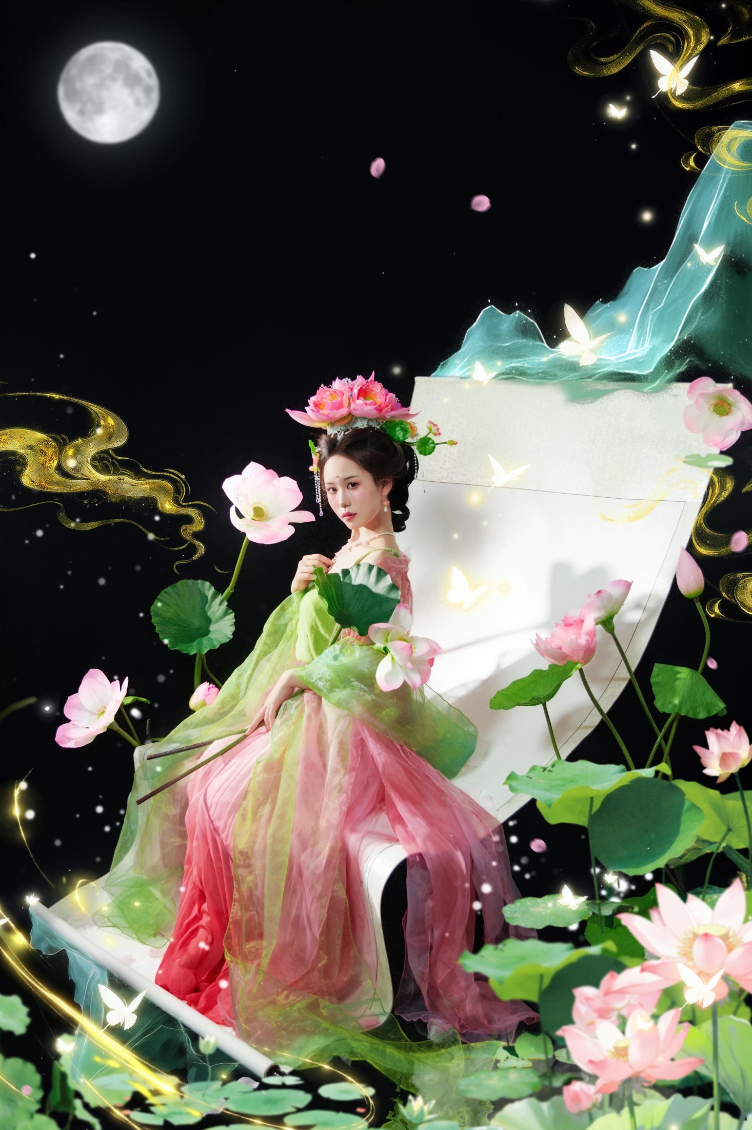 图片[4]-憨憨婷… – 《画中仙之荷花仙子》[20P]-COS写真在线网