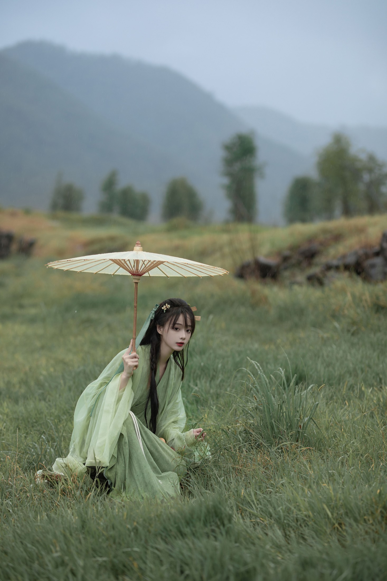 图片[5]-奇迹绣绣 – 《悠悠远山暮 ，独向白云归。》[14P]-COS写真在线网