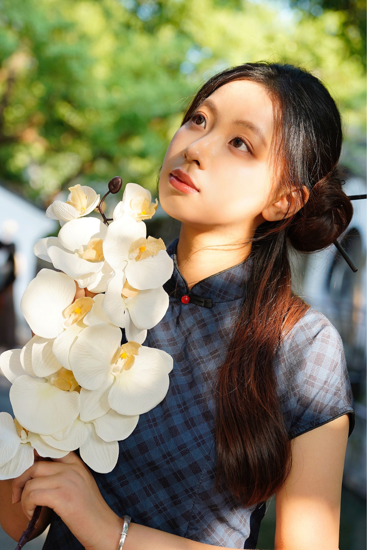 图片[3]-小u – 《蓝色江南旗袍》[19P]-COS写真在线网