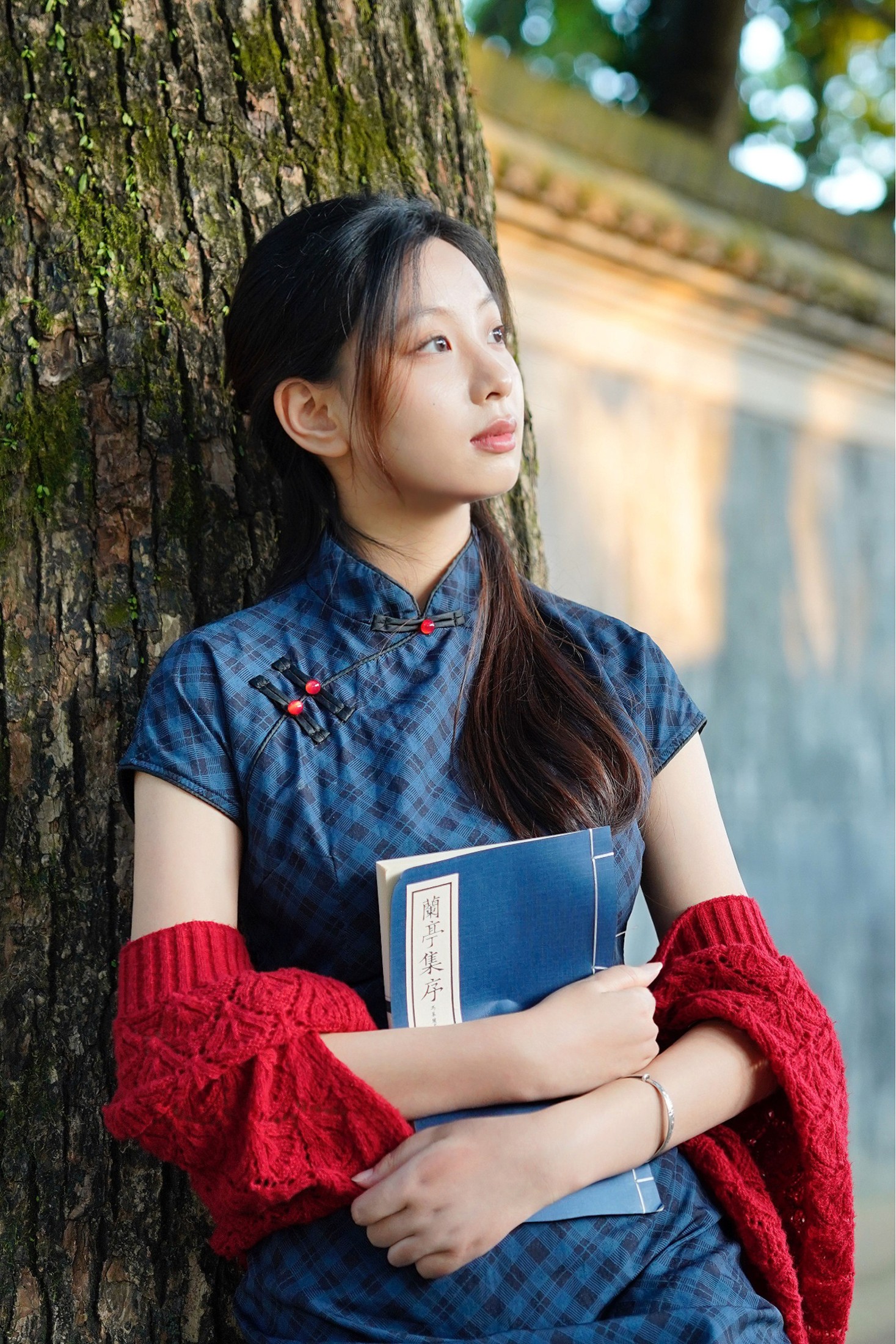 图片[4]-小u – 《蓝色江南旗袍》[19P]-COS写真在线网