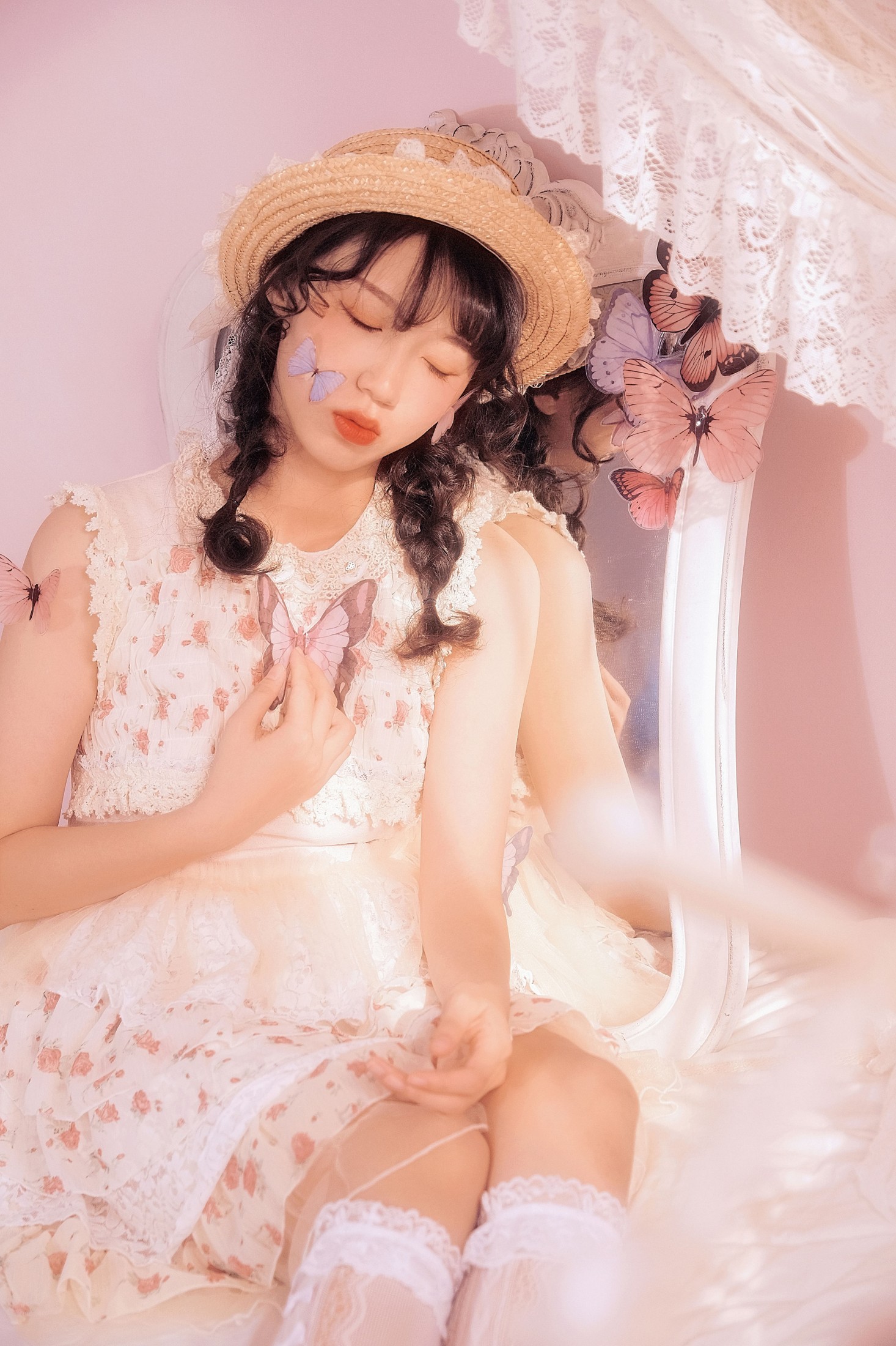 图片[3]-鸭鸭 – 《坠入蝴蝶梦境》[19P]-COS写真在线网