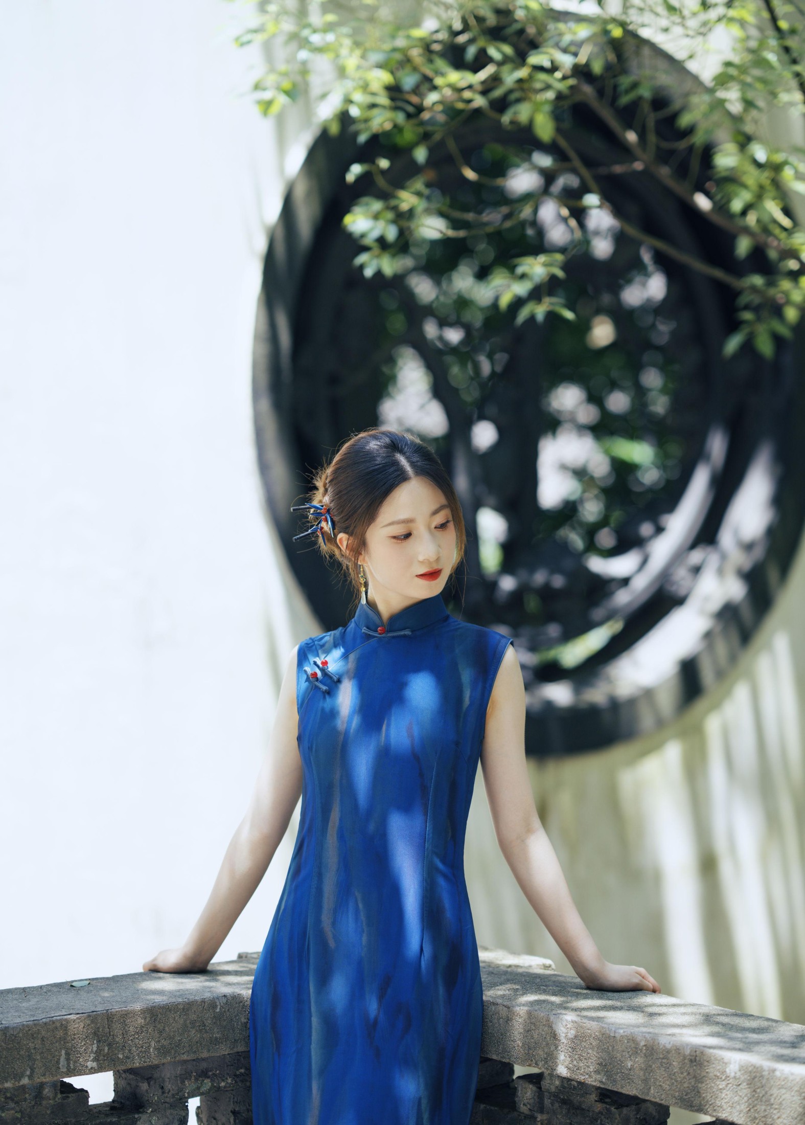 图片[2]-丽丽 – 《蓝色旗袍 虎跑的夏》[53P]-COS写真在线网