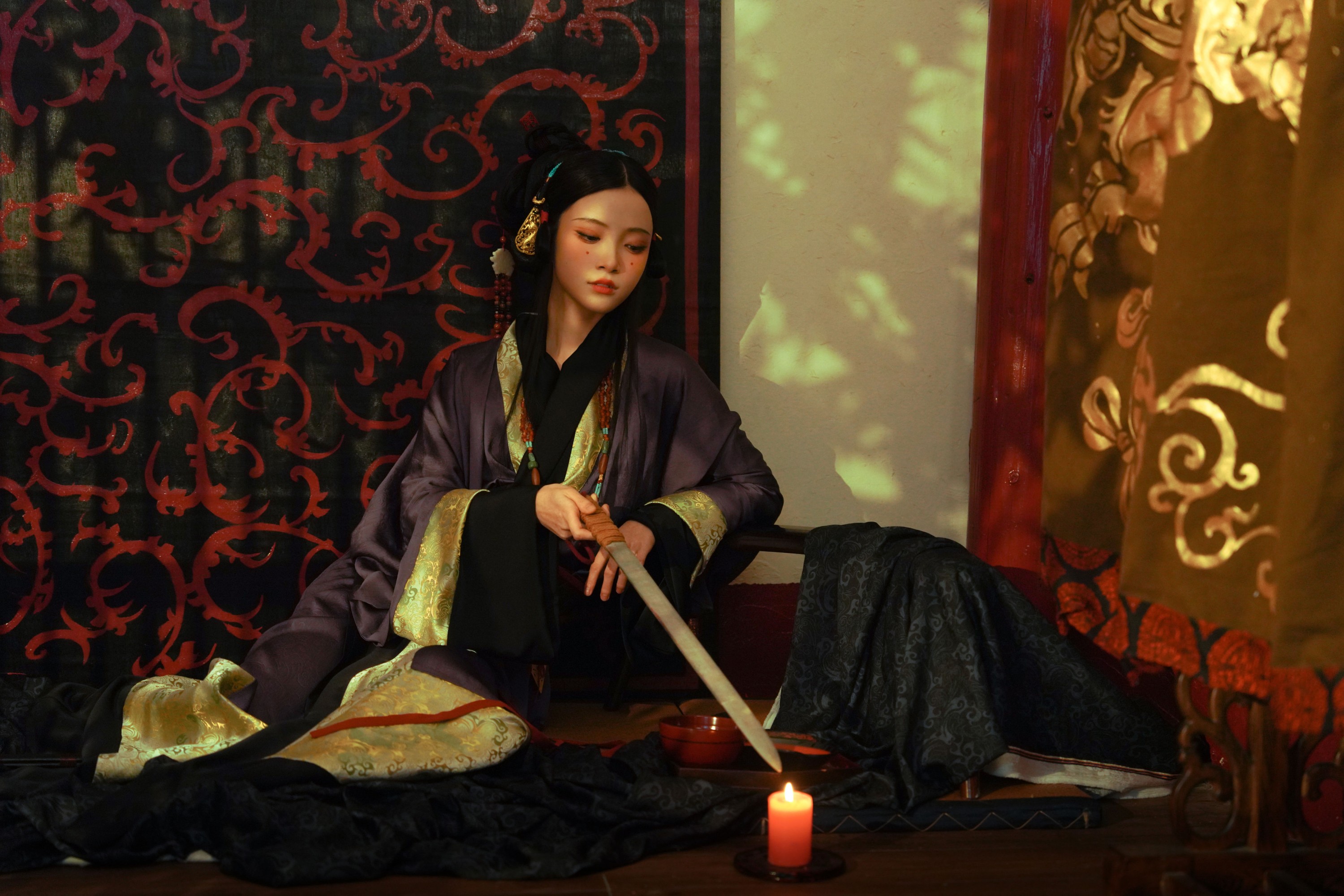 图片[5]-桃迟 – 《长眉红妆，幽微烛火》[14P]-COS写真在线网