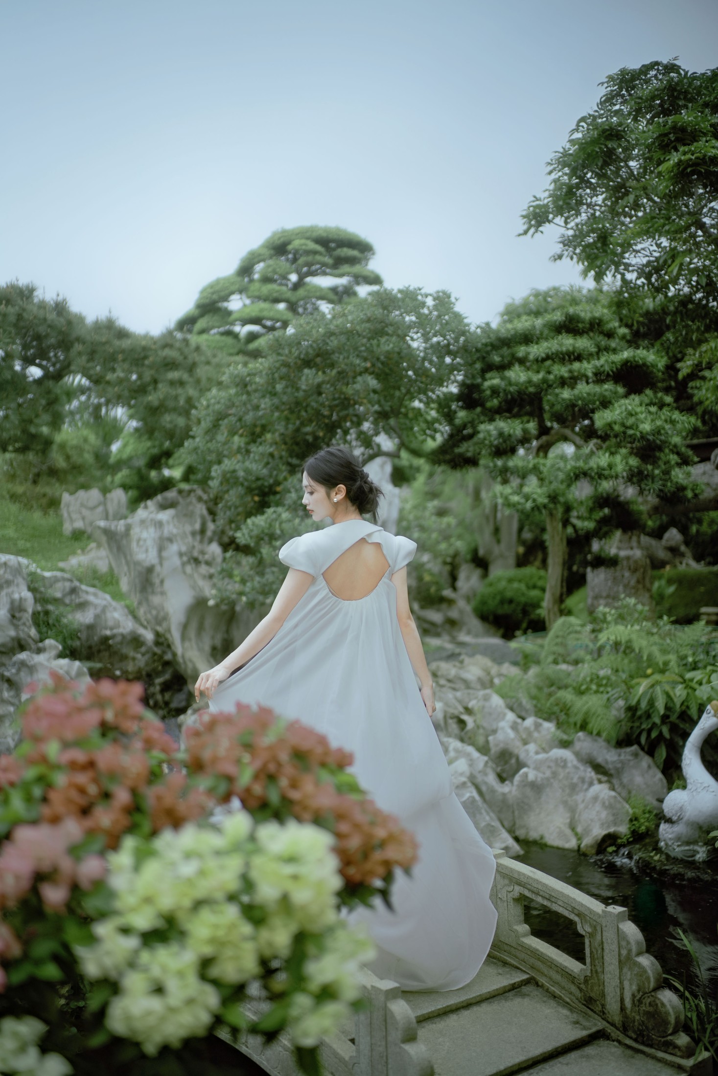 图片[3]-雨文 – 《白裙映园，锦鲤伴仙踪》[32P]-COS写真在线网