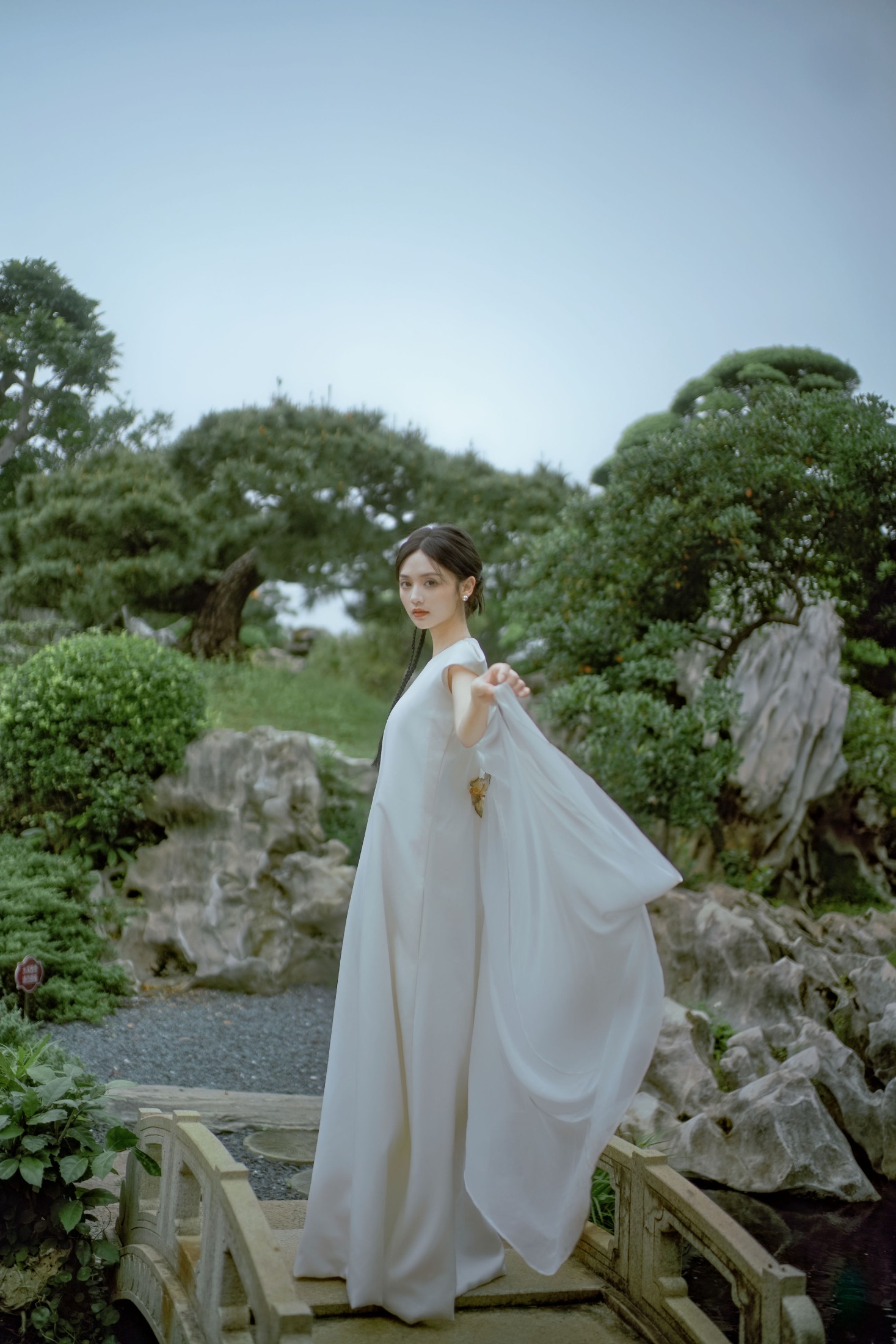 图片[5]-雨文 – 《白裙映园，锦鲤伴仙踪》[32P]-COS写真在线网