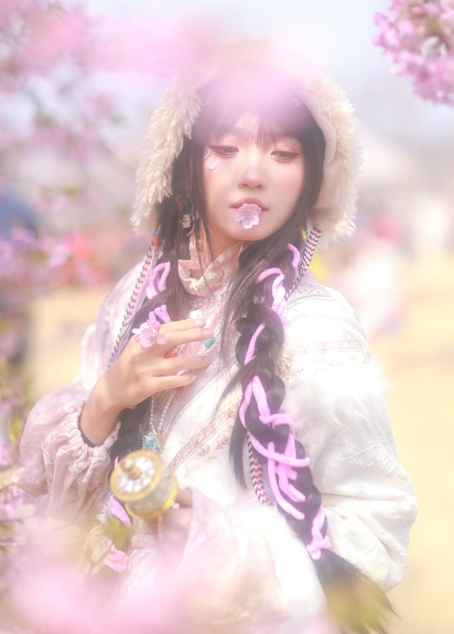图片[2]-敢小姐 – 《藏族少女の樱海》[26P]-COS写真在线网