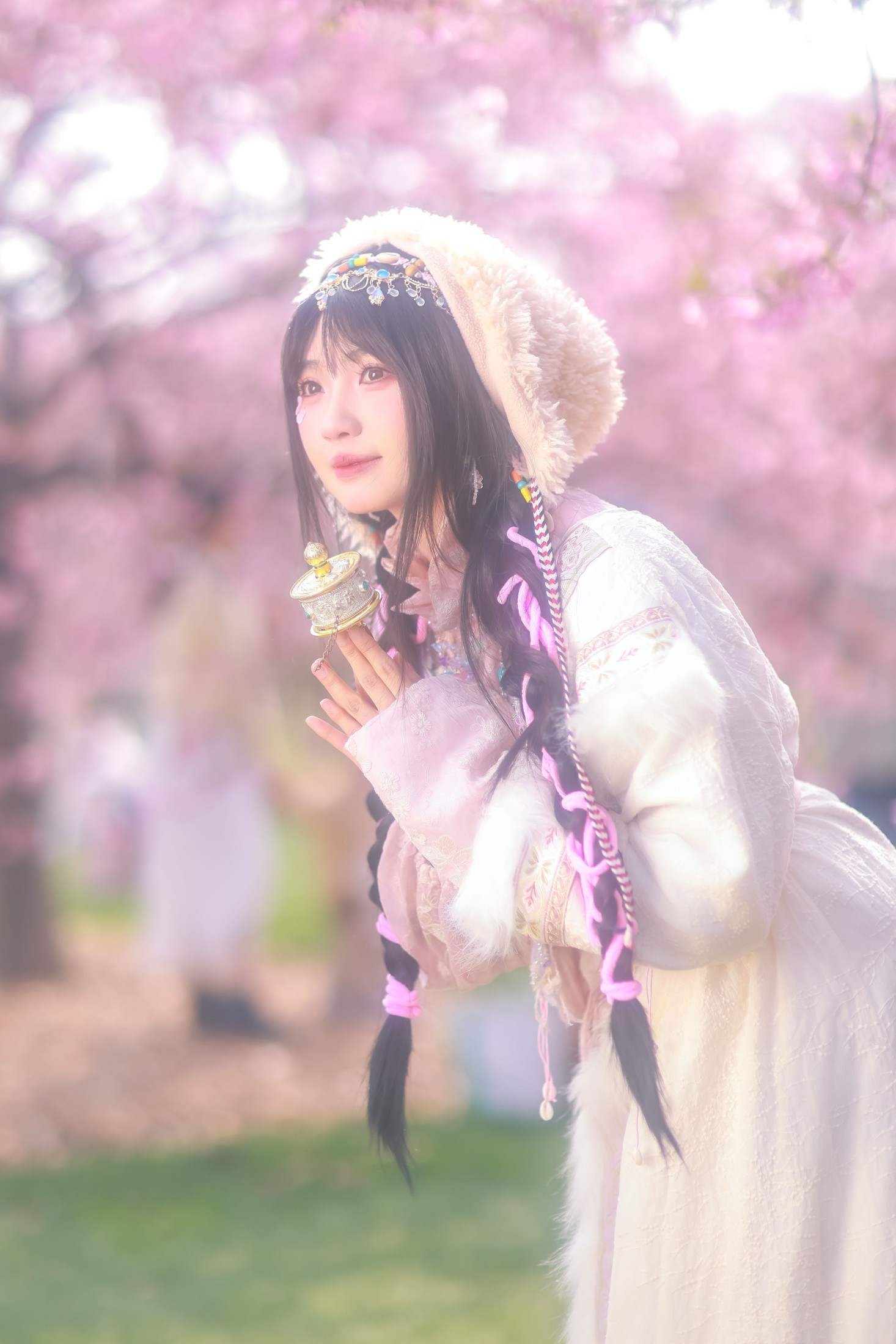 图片[3]-敢小姐 – 《藏族少女の樱海》[26P]-COS写真在线网
