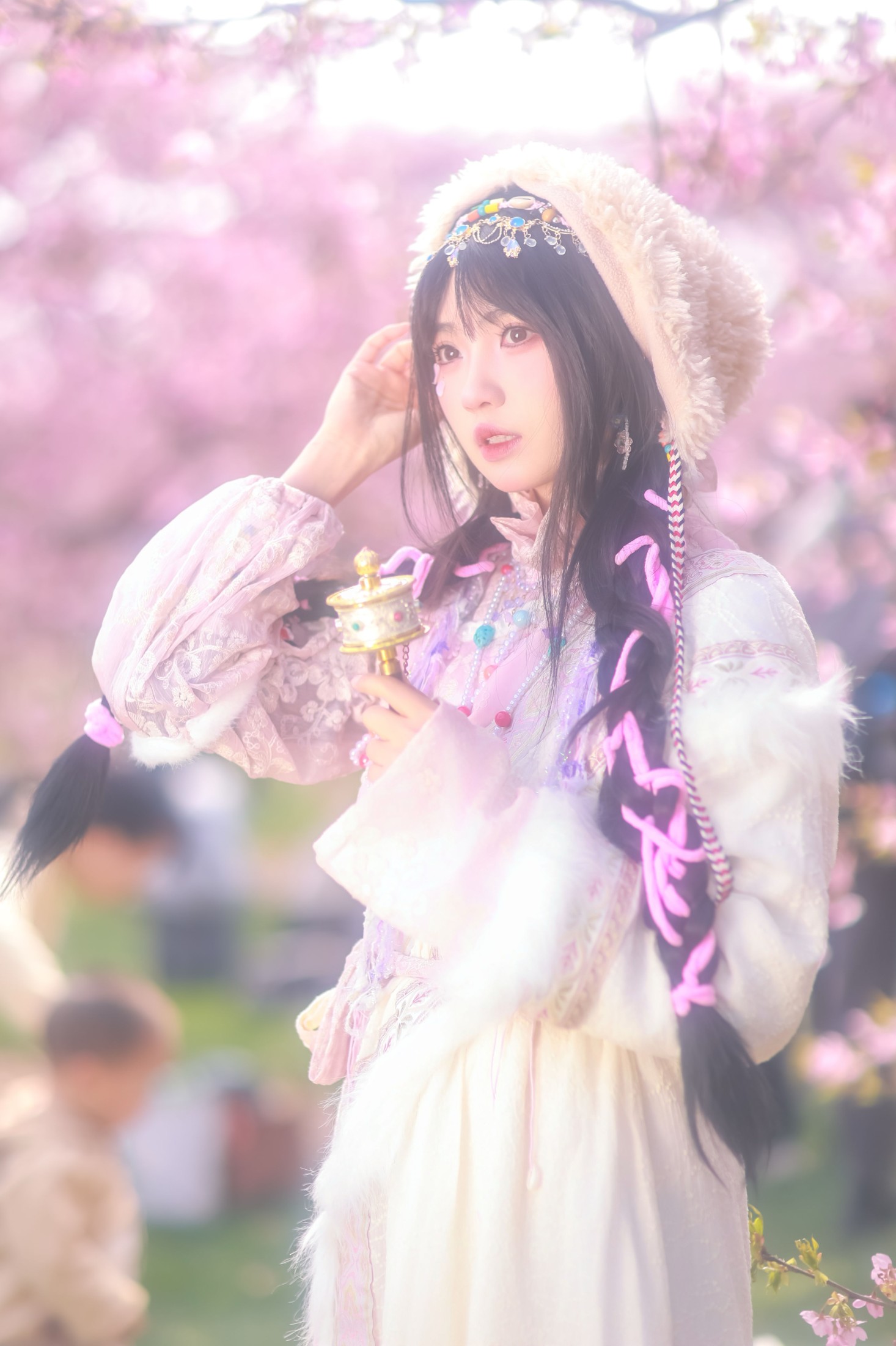 图片[4]-敢小姐 – 《藏族少女の樱海》[26P]-COS写真在线网