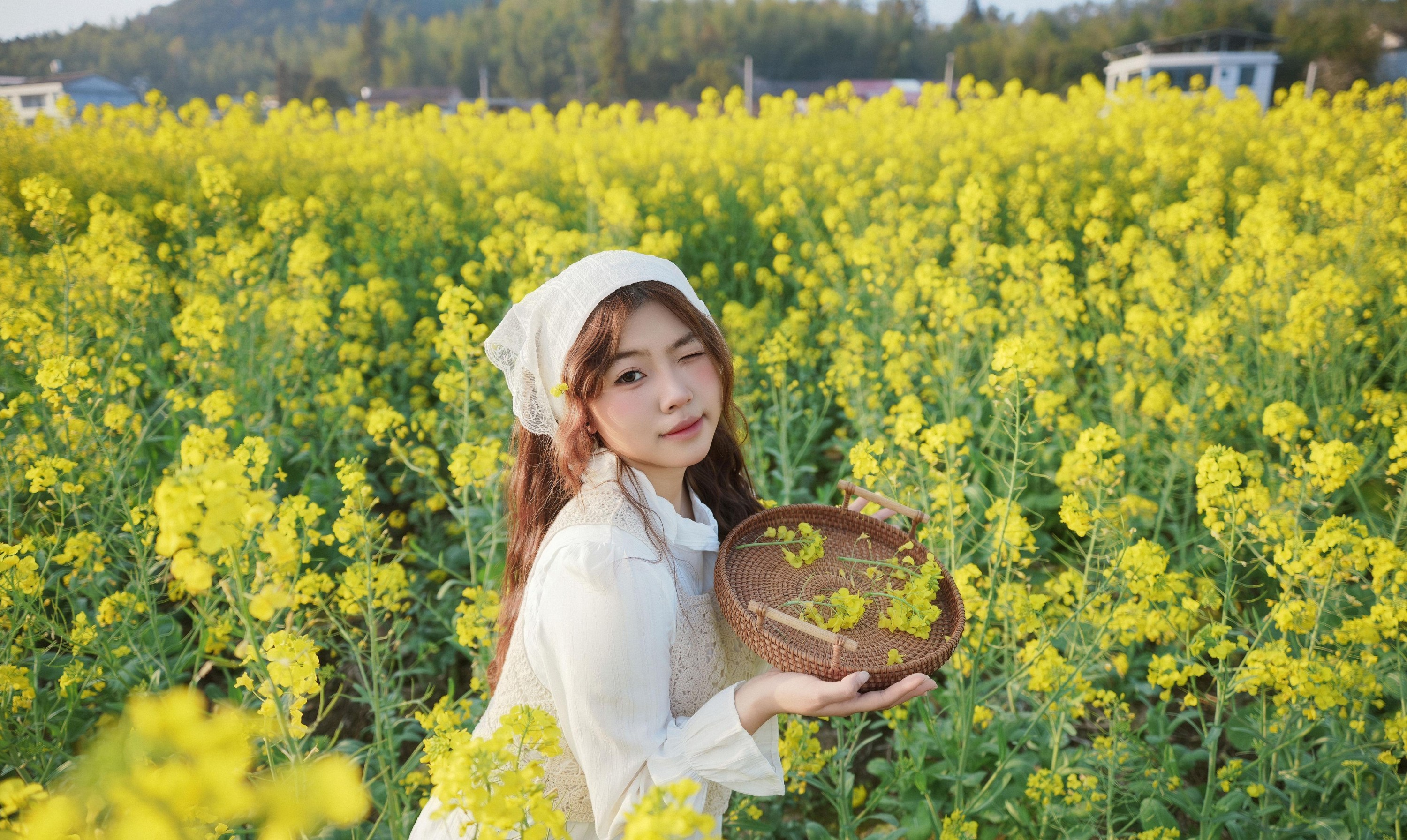 图片[2]-静静已 – 《田园少女油菜花》[39P]-COS写真在线网