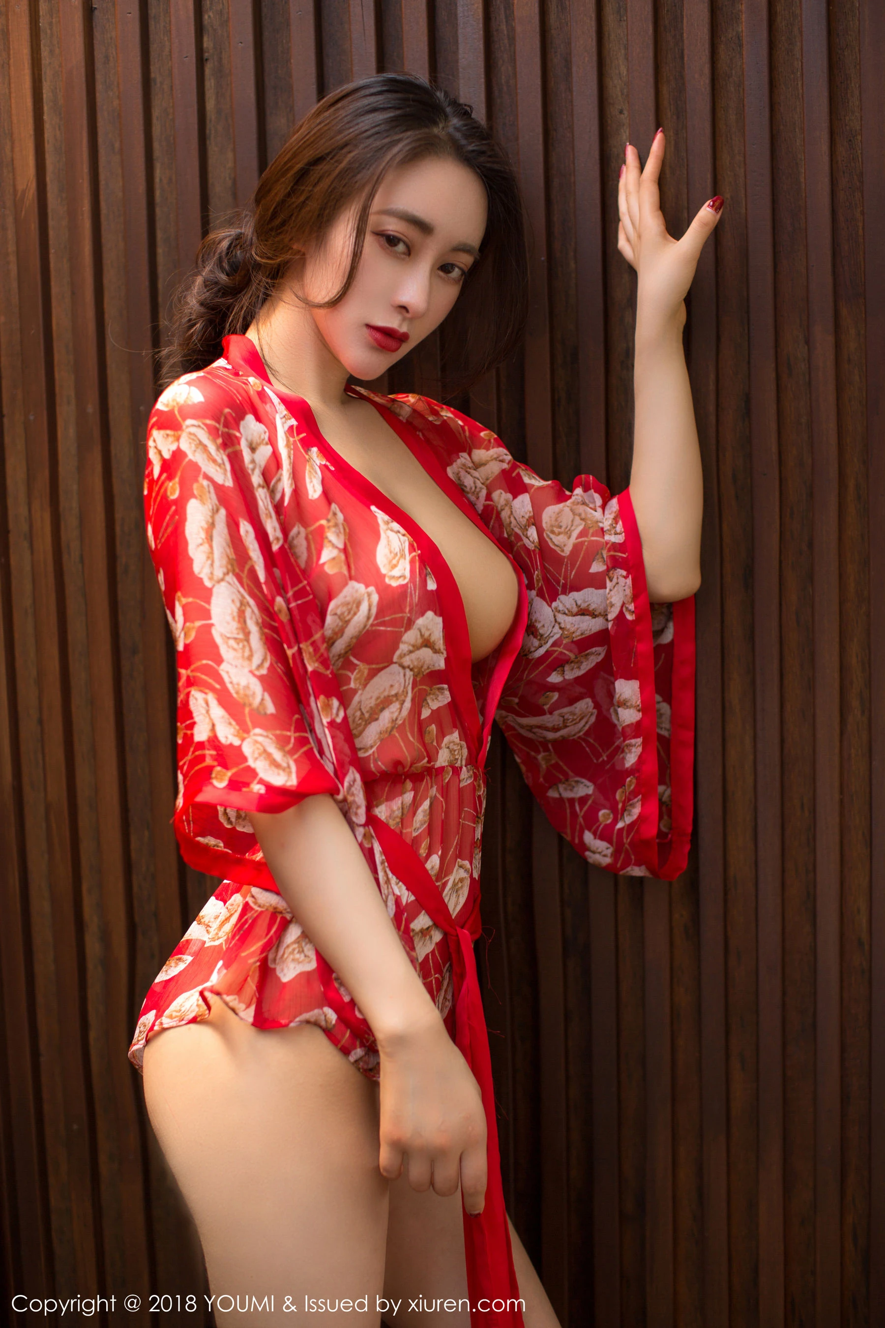 图片[6]-穆菲菲《红色和服》 尤蜜荟YouMi Vol.104-COS写真在线网